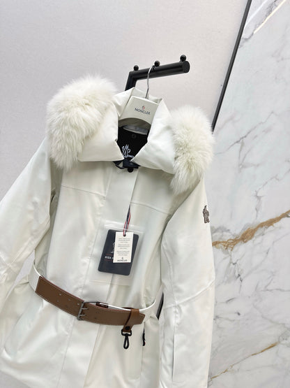 Monc NEW  belted ski down jacket