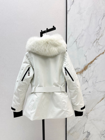 Monc NEW  belted ski down jacket