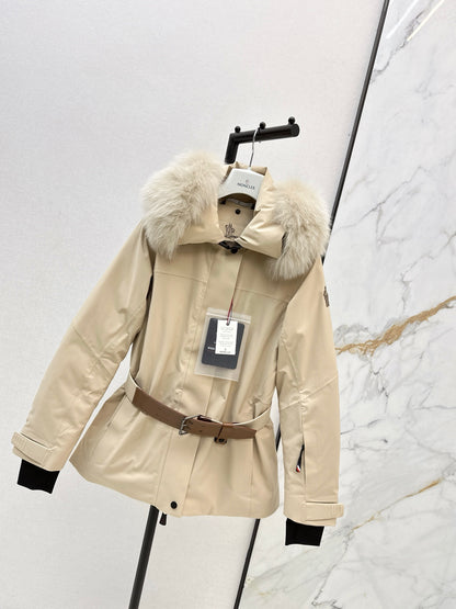 Monc NEW  belted ski down jacket