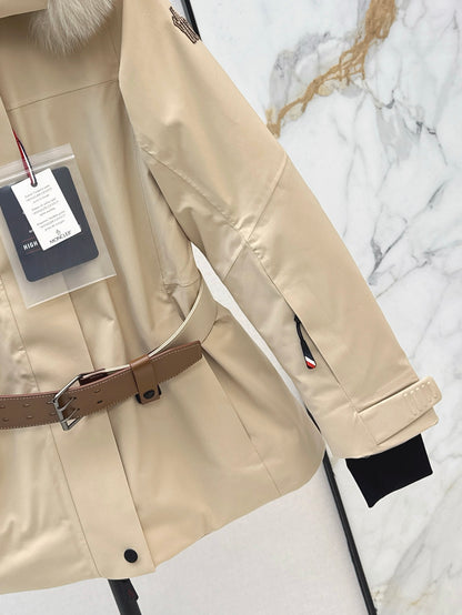 Monc NEW  belted ski down jacket