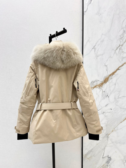 Monc NEW  belted ski down jacket