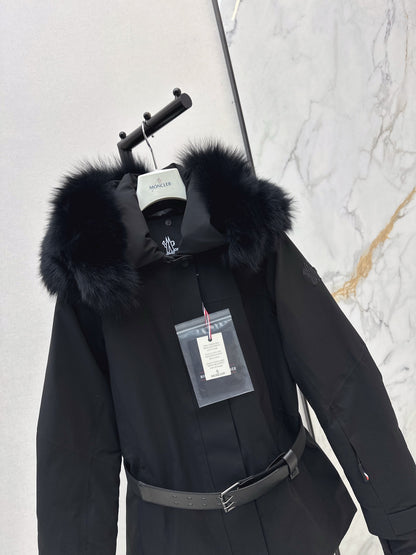 Monc NEW  belted ski down jacket