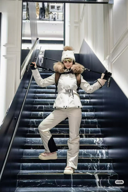 Monc NEW  belted ski down jacket