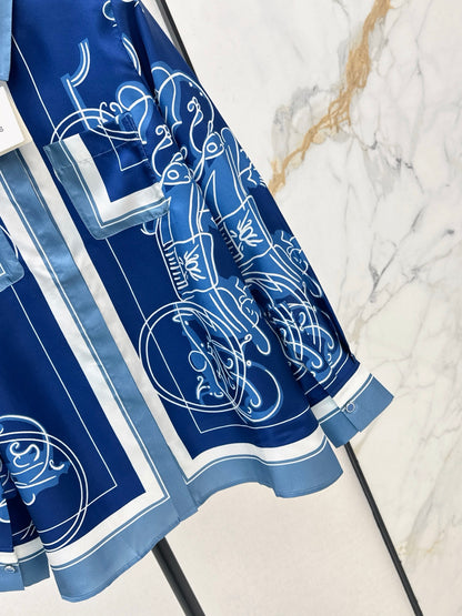 Herm NEW print silk shirts