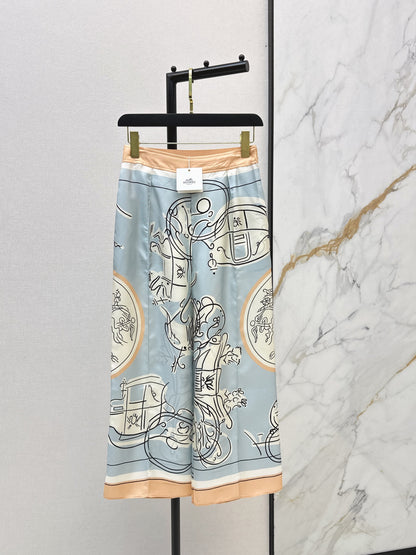 Herm NEW print wide-leg pants