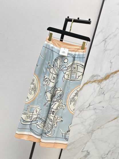 Herm NEW print wide-leg pants