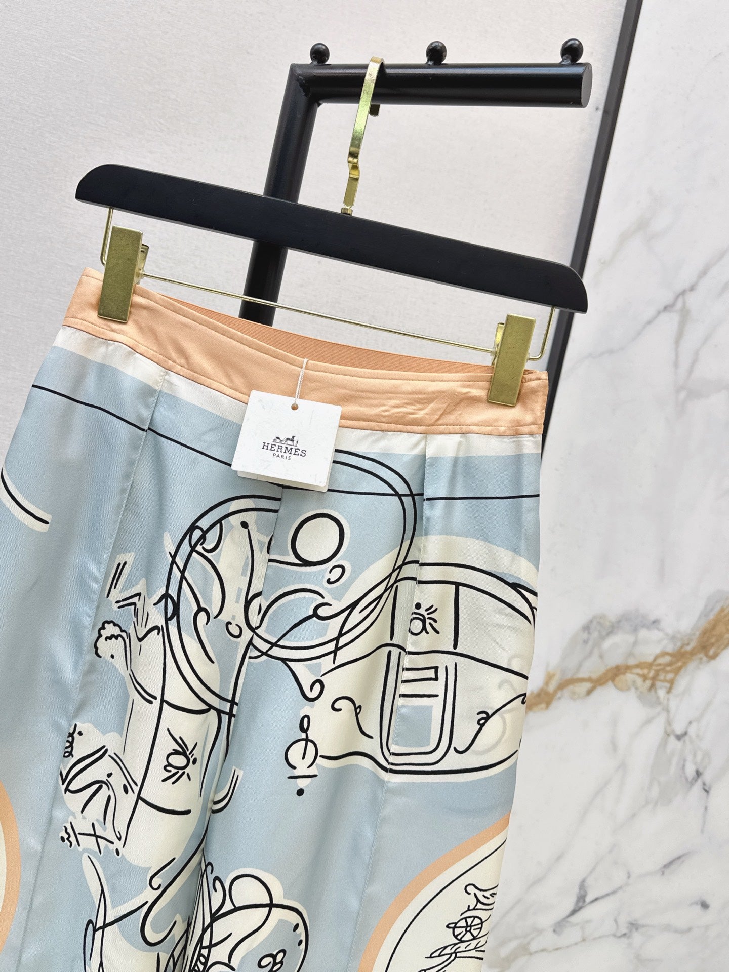 Herm NEW print wide-leg pants