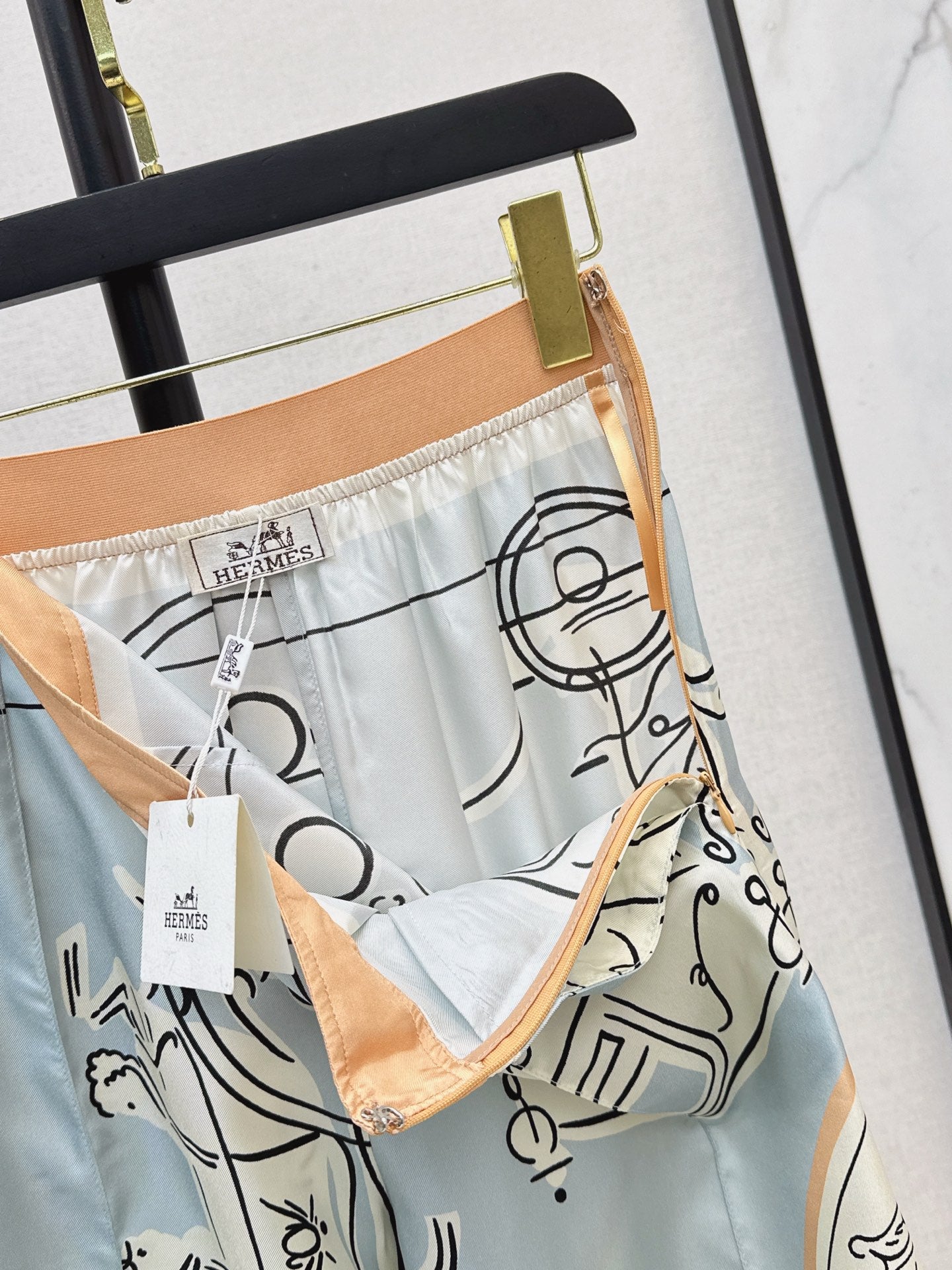 Herm NEW print wide-leg pants