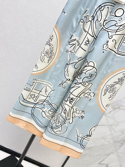 Herm NEW print wide-leg pants