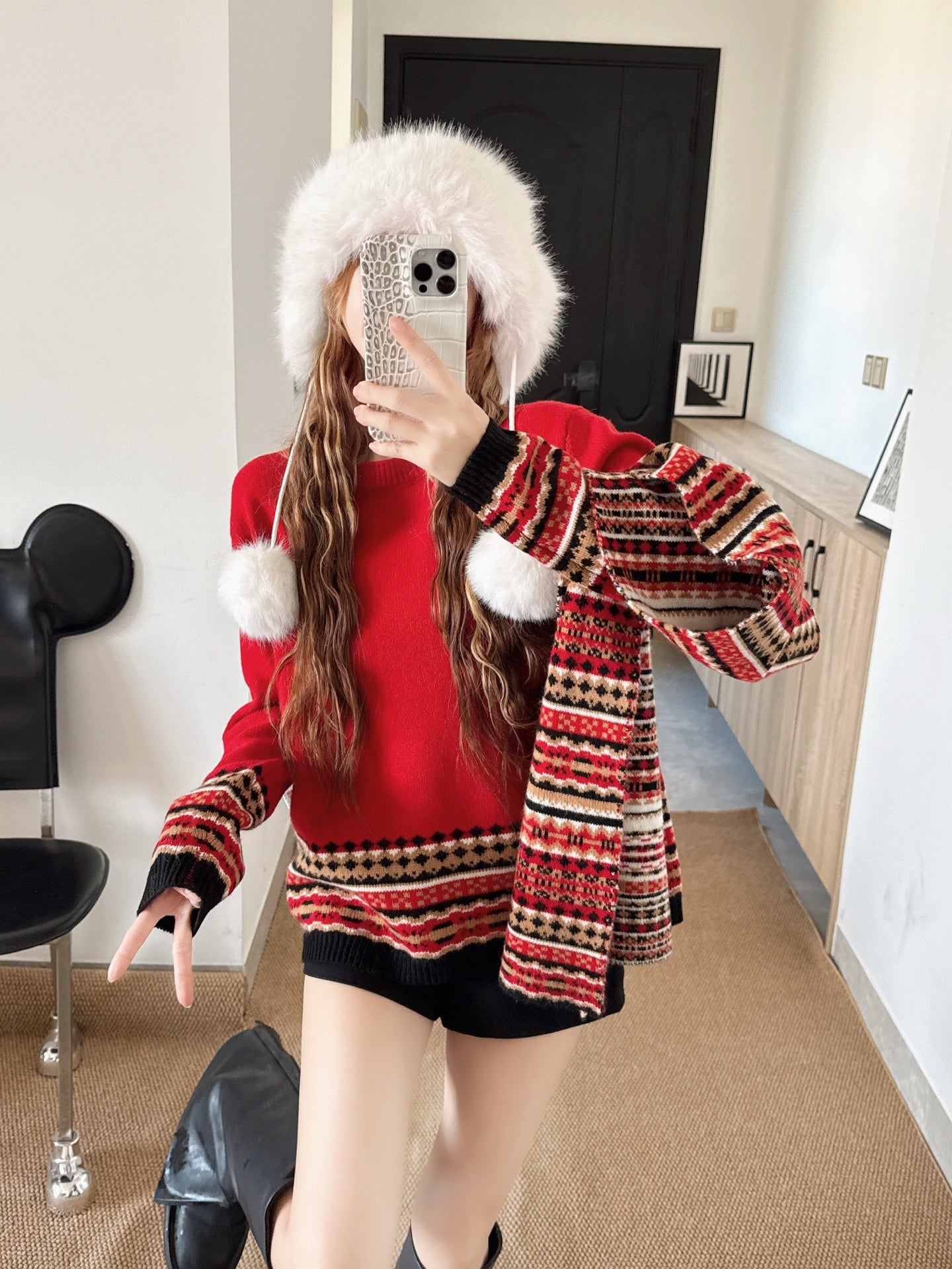 Loro NEW wool sweater + scarf