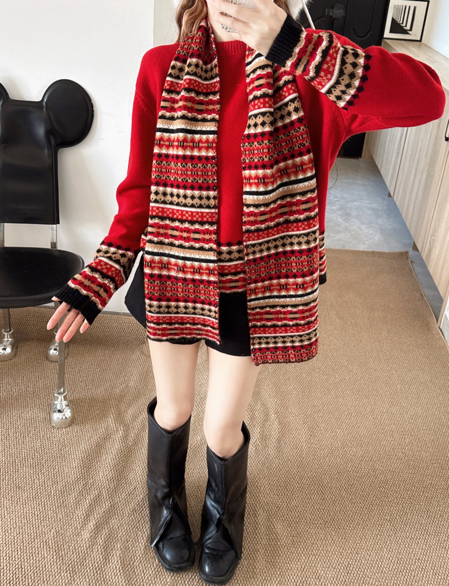 Loro NEW wool sweater + scarf