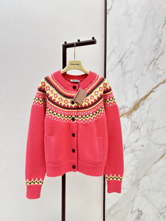 Miu NEW Jacquard cardigan