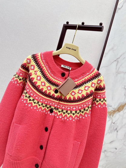 Miu NEW Jacquard cardigan
