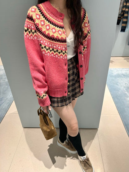 Miu NEW Jacquard cardigan