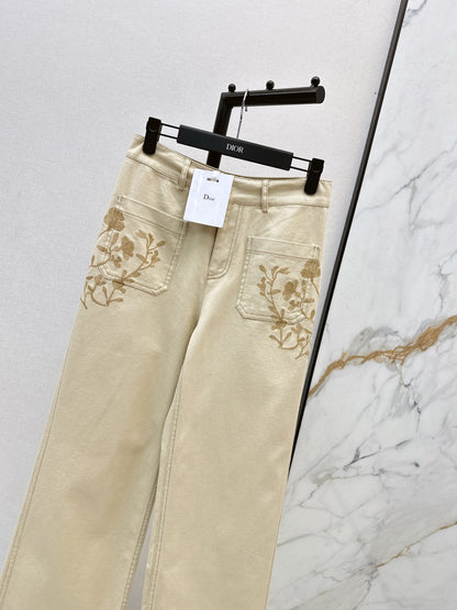 CD NEW embroidery pants