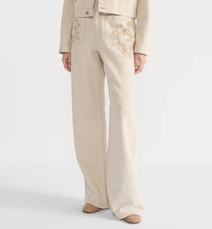 CD NEW embroidery pants