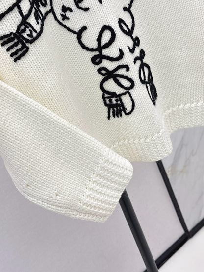 Loe NEW embroidered sweater