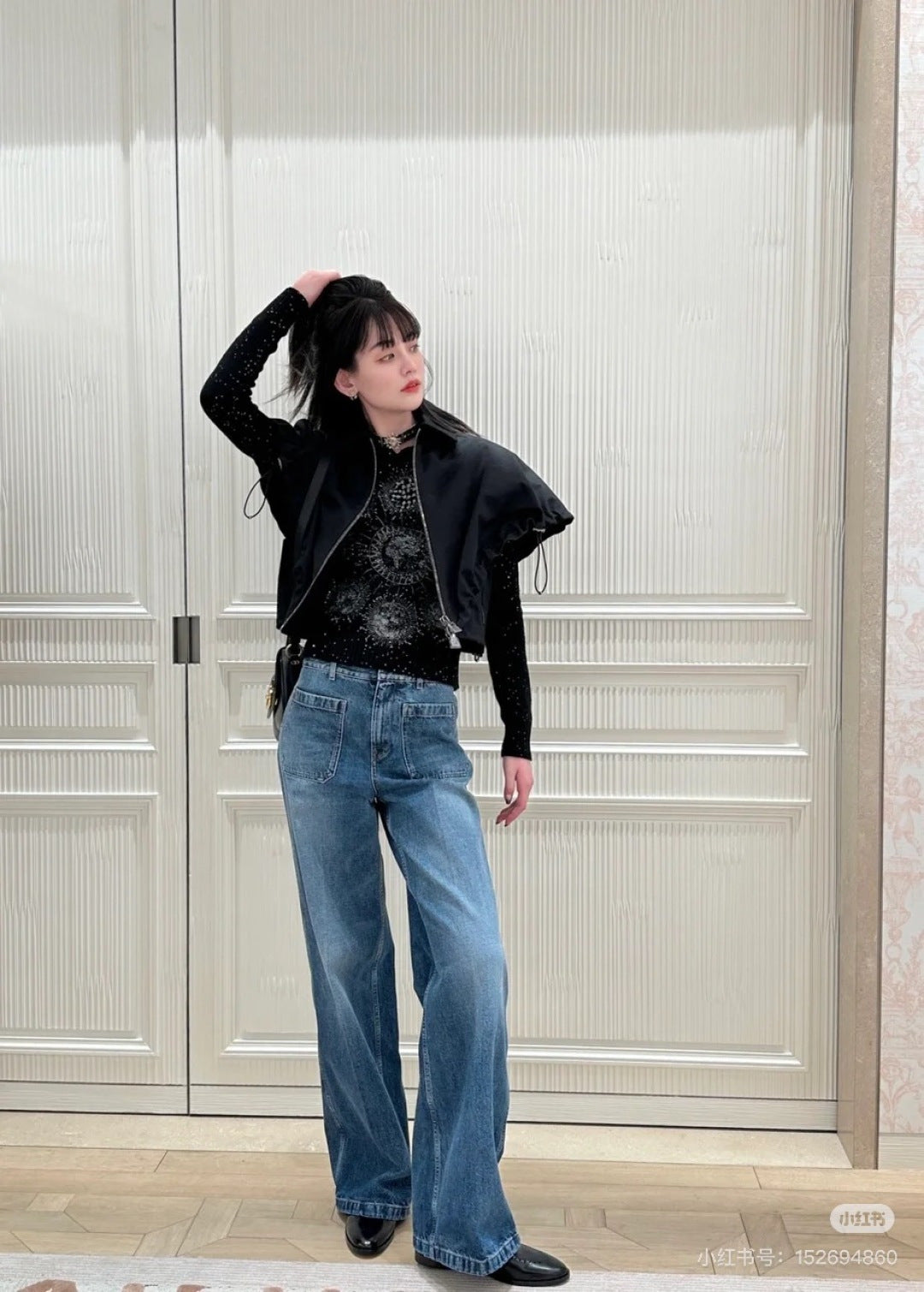 CD NEW wide-leg jeanes