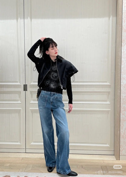 CD NEW wide-leg jeanes