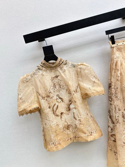 Zimm NEW flower print shirt