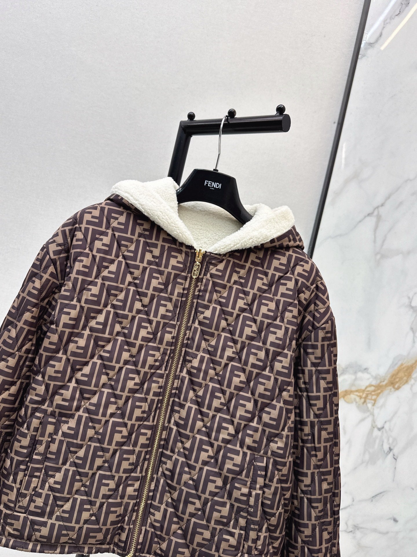 Fend NEW reversible hooded jacket