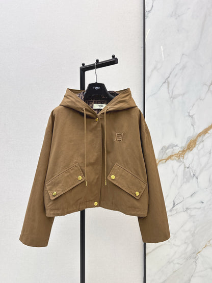 Fend NEW Hooded drawstring jacket