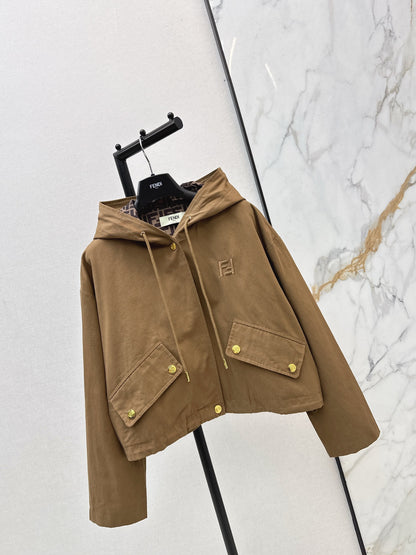 Fend NEW Hooded drawstring jacket