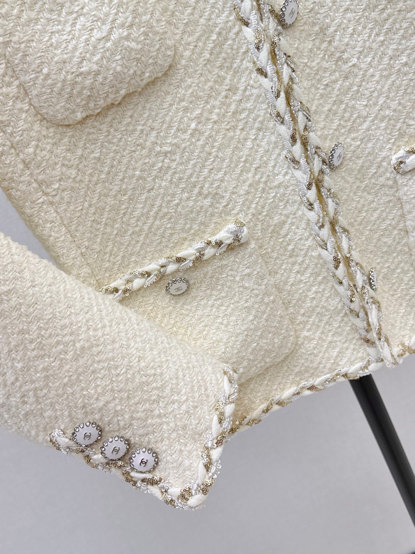 Chan NEW woven tweed jacket