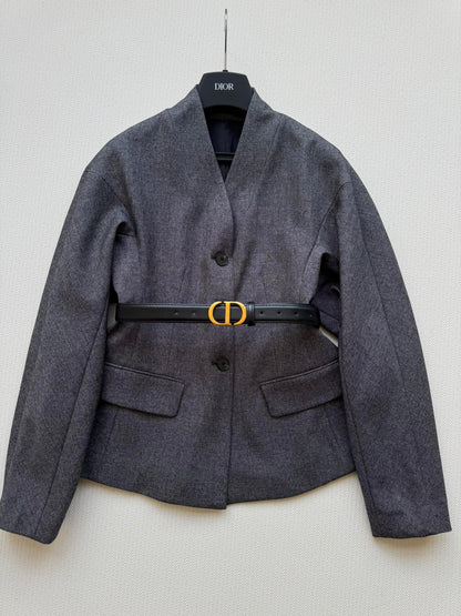 CD NEW jacket with belted