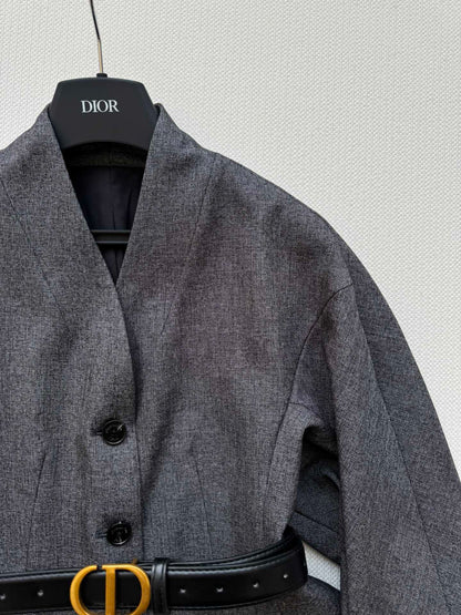 CD NEW jacket with belted