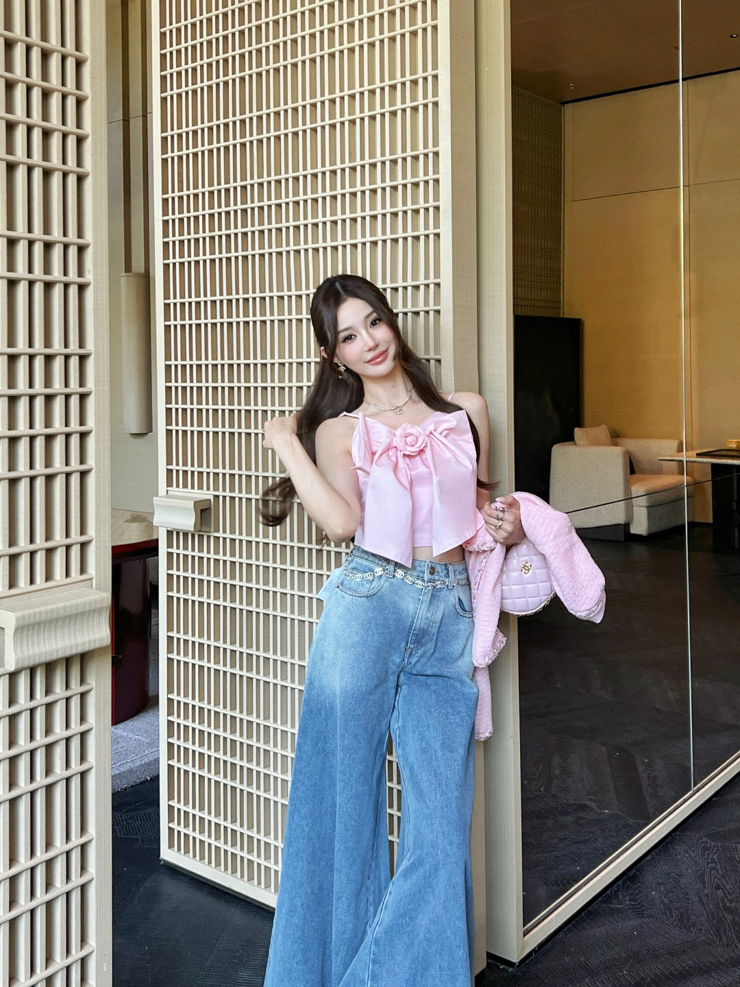 Chan NEW bow camisole