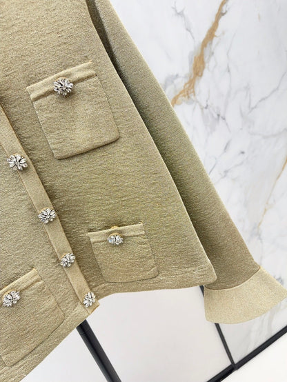 Sp NEW rhinestones knit cardigan