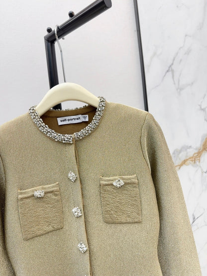 Sp NEW rhinestones knit dress