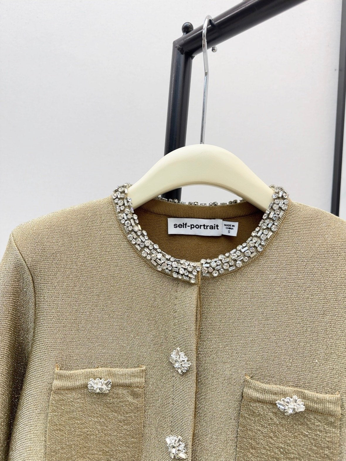 Sp NEW rhinestones knit dress