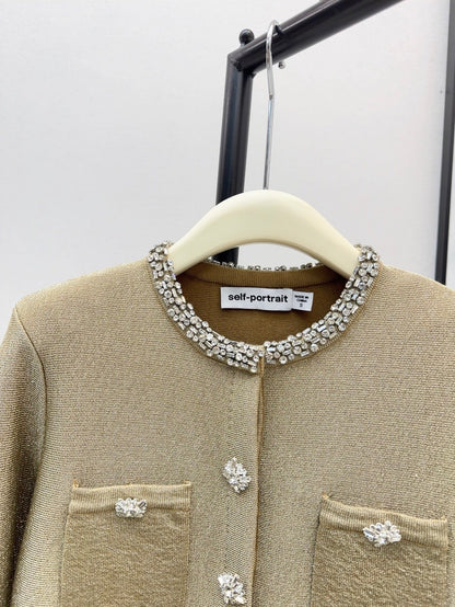 Sp NEW rhinestones knit dress