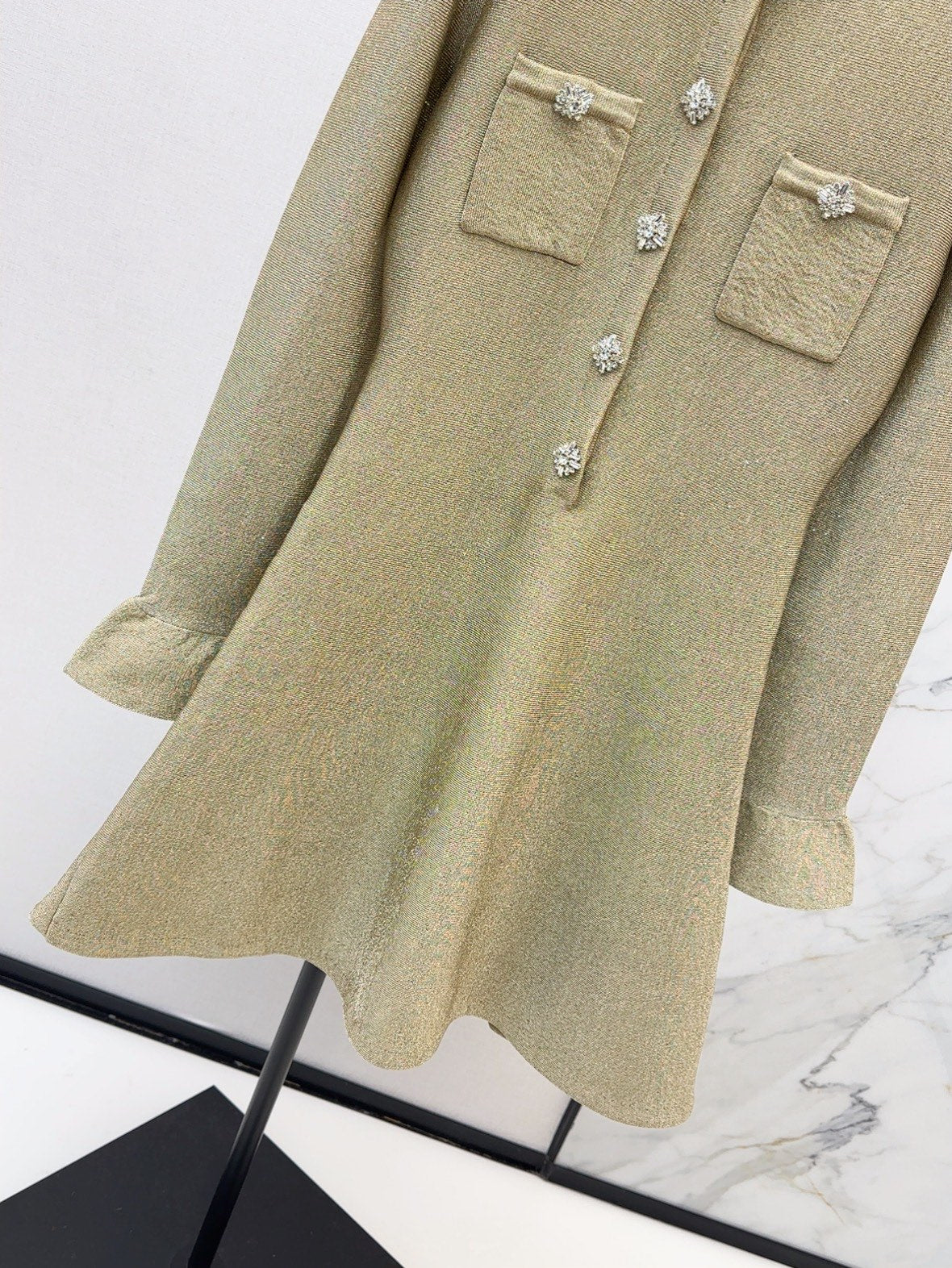 Sp NEW rhinestones knit dress