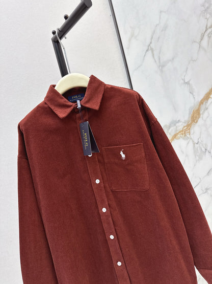 Ral NEW Embroidered corduroy shirt