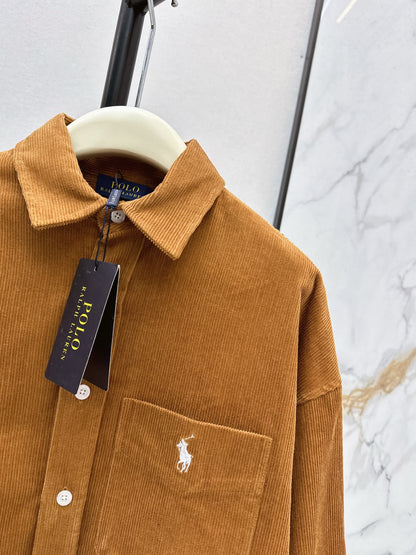 Ral NEW Embroidered corduroy shirt