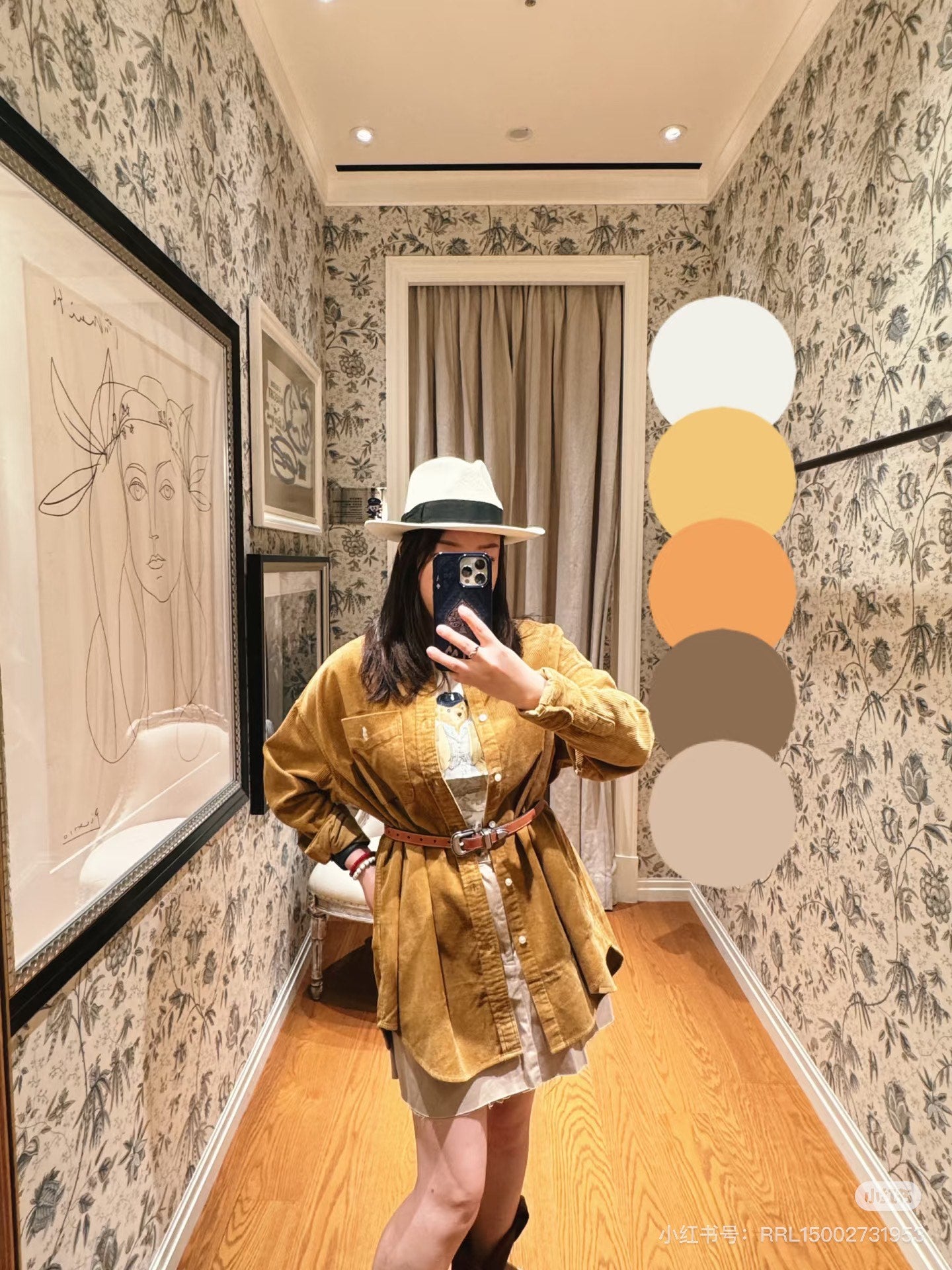 Ral NEW Embroidered corduroy shirt