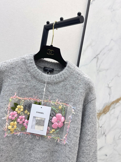 Chan NEW Floral sweater