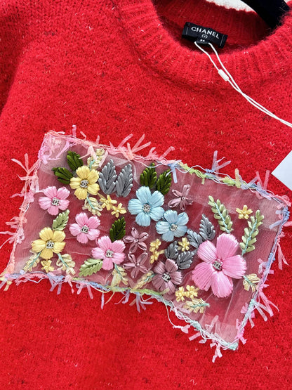 Chan NEW Floral sweater