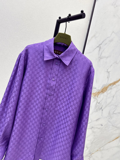 Guc NEW printed silk shirt