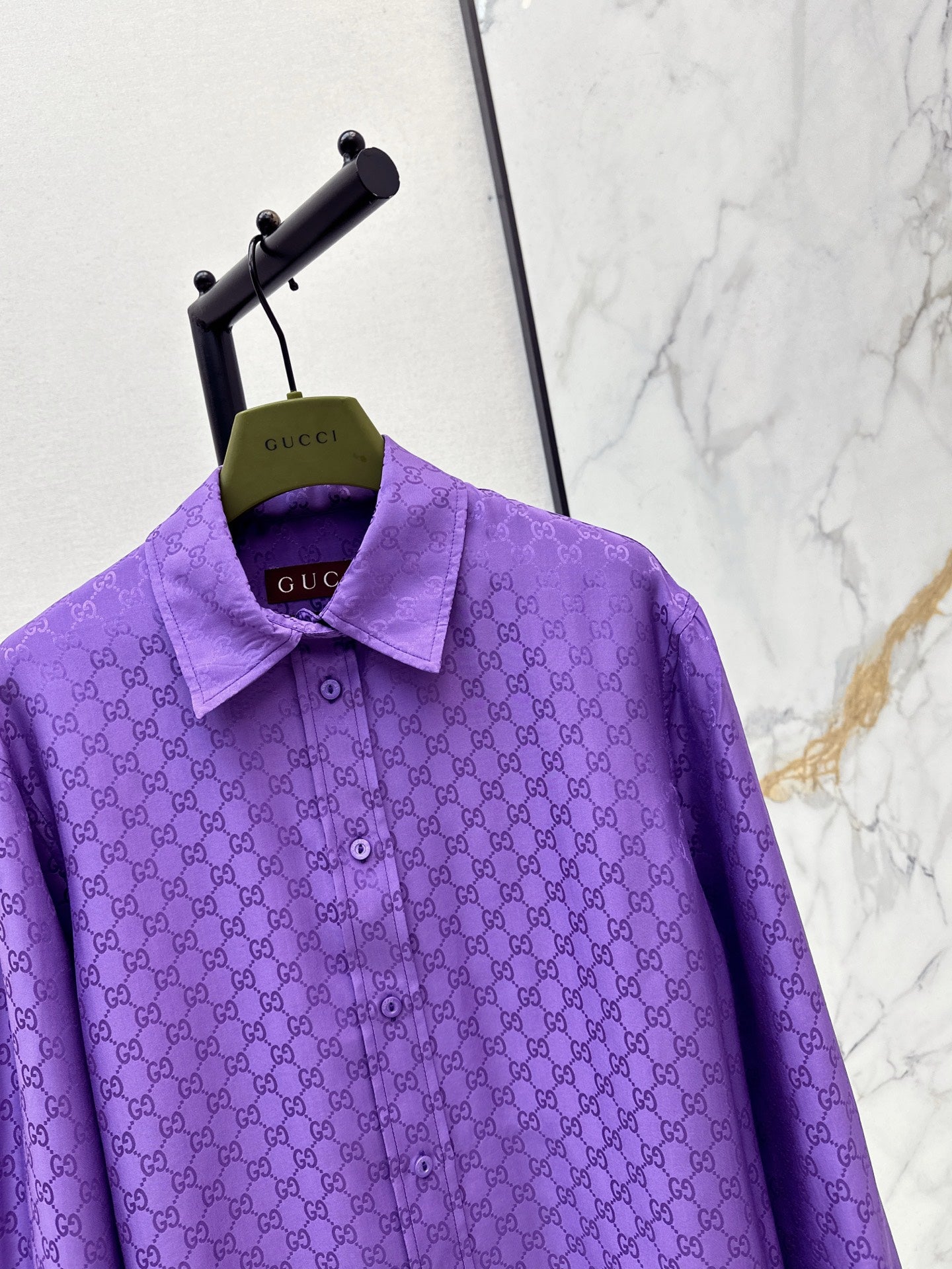 Guc NEW printed silk shirt