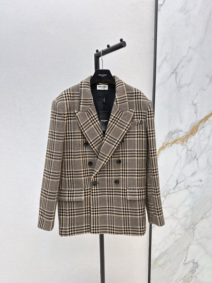 Saint NEW Vintage plaid blazer