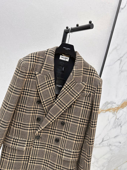 Saint NEW Vintage plaid blazer