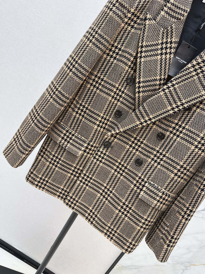 Saint NEW Vintage plaid blazer