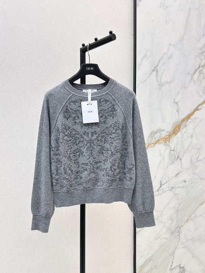 CD NEW Embroidered cashmere sweater