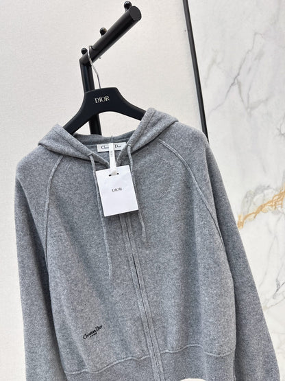 CD NEW Embroidered cashmere jacket