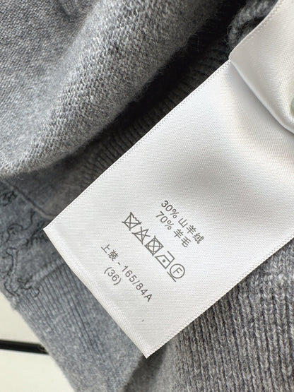 CD NEW Embroidered cashmere jacket