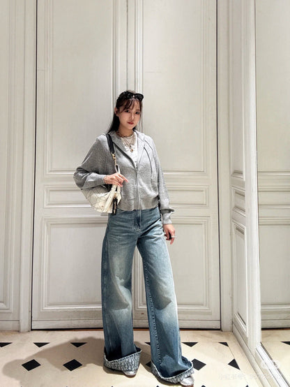 CD NEW Embroidered cashmere jacket